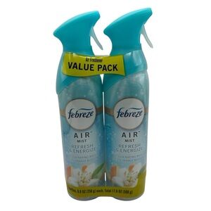 Febreze Air Freshener Rejuvenating Water Zesty Orange Blossom Spray 2Pack 8.8 oz